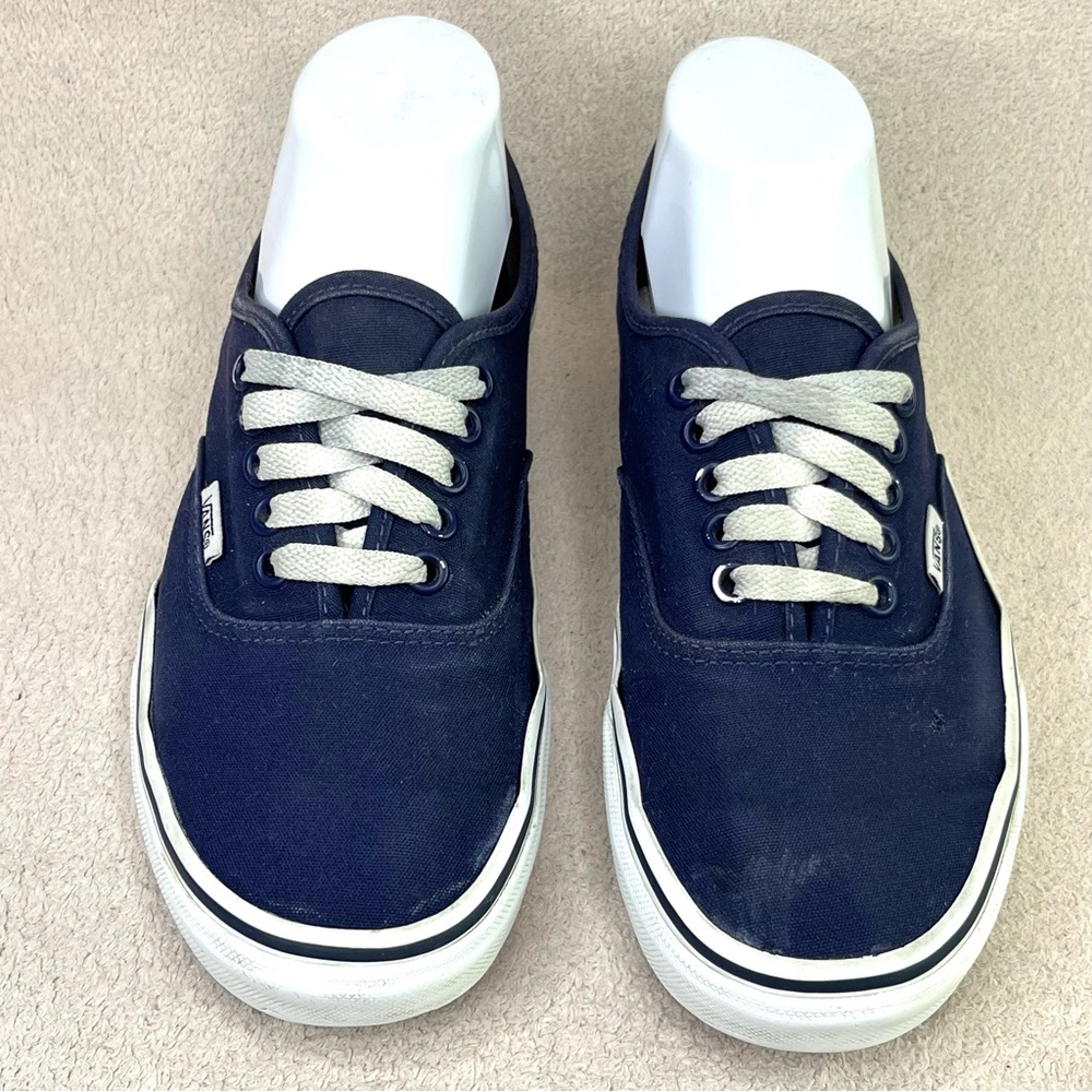 Vans Authentic Classic Low Top Sneakers-Navy Blue-Women’s 8-Casual-Sporty-Cute - Picture 4 of 9